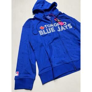 Terez Toronto Blue Jays Team Colors Gems Hoddie Large NWT!